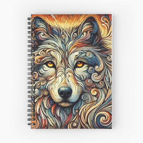 Item preview, Expressive Amber Wolf Painting designed and sold by ALW951.