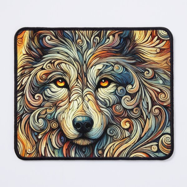 Item preview, Expressive Amber Wolf Painting designed and sold by alw951.