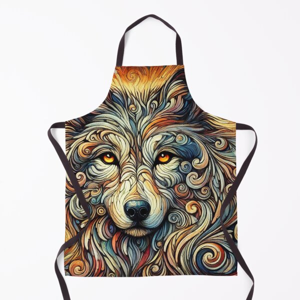 Item preview, Expressive Amber Wolf Painting designed and sold by alw951.