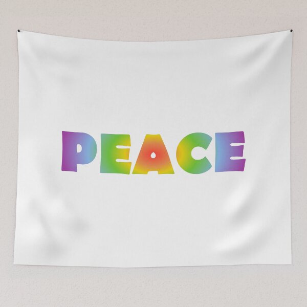 Item preview, Peace - rainbow text designed and sold by Inspirationmotivation.