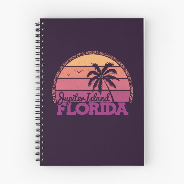 Item preview, Jupiter Island Florida Sunset Retro Vintage Local Pride Logo designed and sold by CRHPOD20.