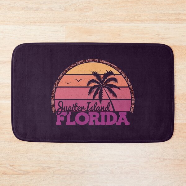 Item preview, Jupiter Island Florida Sunset Retro Vintage Local Pride Logo designed and sold by CRHPOD20.