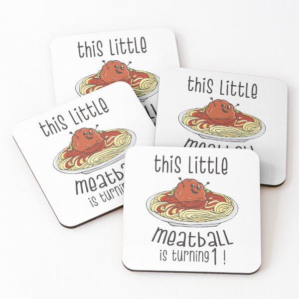 Item preview, This Little Meatball Is Turning One – Cute Spaghetti Birthday designed and sold by JoelFox165.