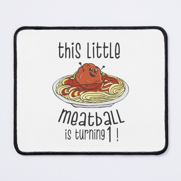 Item preview, This Little Meatball Is Turning One – Cute Spaghetti Birthday designed and sold by JoelFox165.