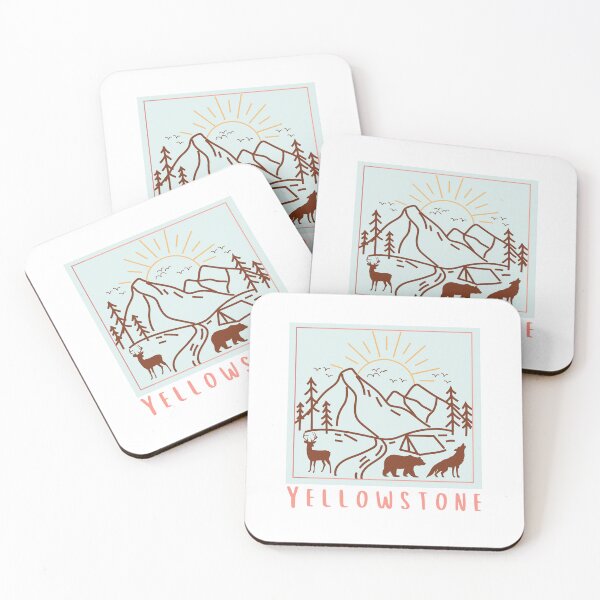 Item preview, Yellowstone National State Park Classic Doodle T-shirt Sticker designed and sold by ThinkNature!.