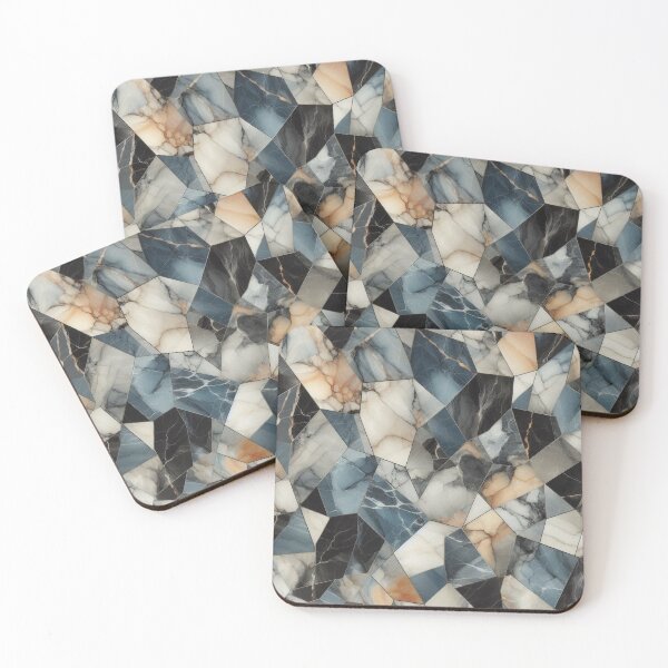 Item preview, Fractured Midnight Mosaic Marble  designed and sold by Stageless Designs.