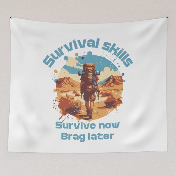Item preview, Hiking survival design designed and sold by JennyFinns.