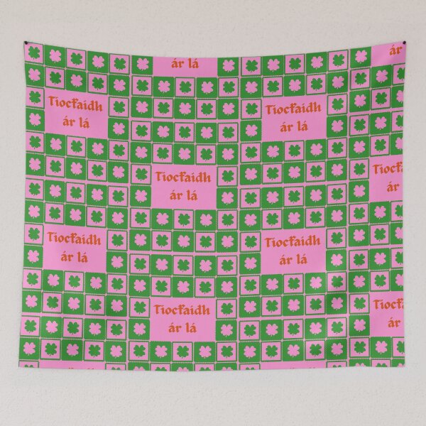 Item preview, Tíocfaidh ár lá - green and pink designed and sold by parker-paints.
