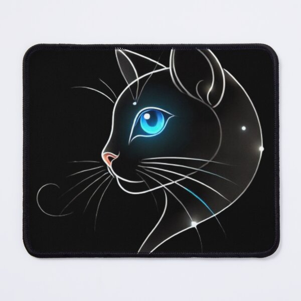 Item preview, Neon Black Cat – Futuristic Glowing Feline Design designed and sold by StudioNeon.