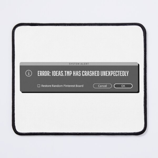 Item preview, Ideas Crash - Creative's Error Message Humor designed and sold by friendly-fox.