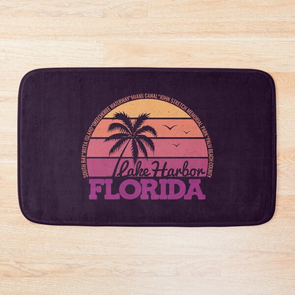 Item preview, Lake Harbor Florida Sunset Retro Vintage Local Pride Logo designed and sold by CRHPOD20.