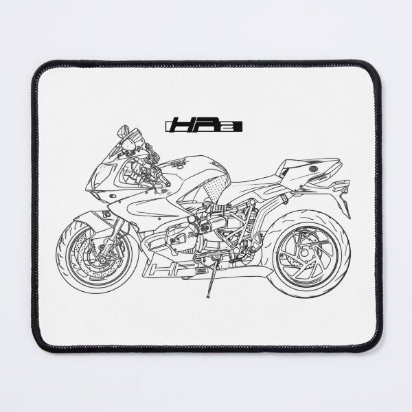 Item preview, motorcycle HP2 line art designed and sold by sketchjuny.