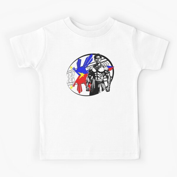 Vista previa del artículo con la obra «Tribu Pinoy con bandera filipina y diseño tribal», diseñado y vendido por SHOPwithRy-N.