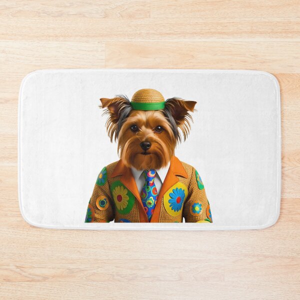 Item preview, Groovy 1970s Hippy Yorkshire Terrier – Peace, Love & Paws designed and sold by Fredster1966.