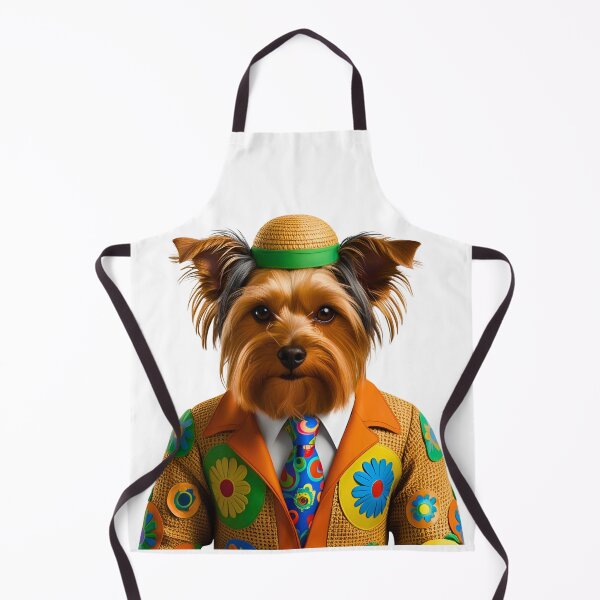 Item preview, Groovy 1970s Hippy Yorkshire Terrier – Peace, Love & Paws designed and sold by Fredster1966.