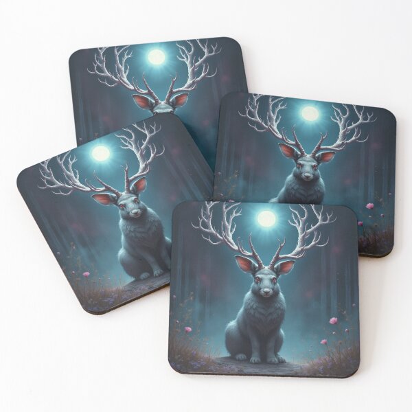 Item preview, Noctilucent Jackalope designed and sold by HabitableMoons.