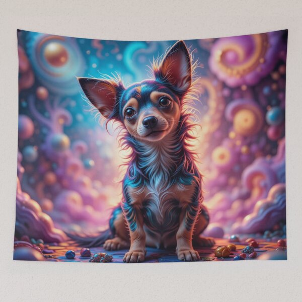 Item preview, The Colorful Chiweenie designed and sold by cfbennettmedia.