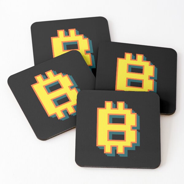 Item preview, Bitcoin Logo Pixel Art designed and sold by CyberRex.