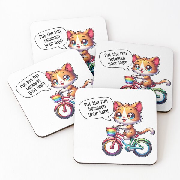 Item preview, Rainbow LGBTQ bicycling humor designed and sold by EvergreenWhimsy.