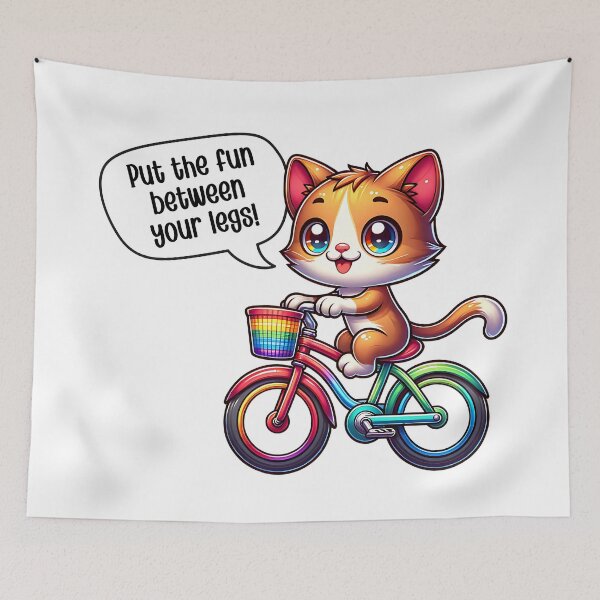 Item preview, Rainbow LGBTQ bicycling humor designed and sold by EvergreenWhimsy.