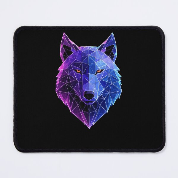 Item preview, Geometric Neon Wolf Head designed and sold by brunno1234.