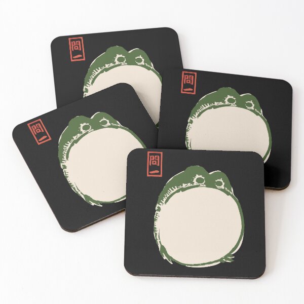 Item preview, Japanese Grumpy Frog Ukiyo-e Anime Graphic Art designed and sold by Dressed For  Duty.