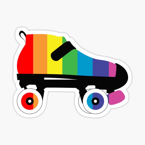Item preview, Rainbow Pride Roller Derby Skate Stripes designed and sold by chromatosis.