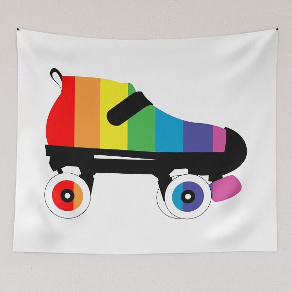 Item preview, Rainbow Pride Roller Derby Skate Stripes designed and sold by chromatosis.