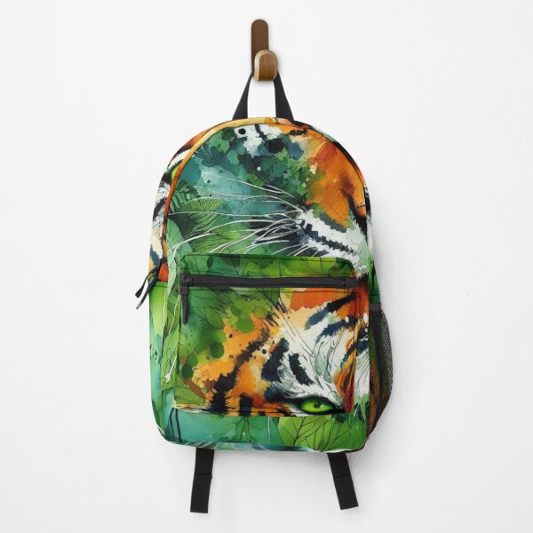 Item preview, Tiger peeing through the jungle designed and sold by laser1064.
