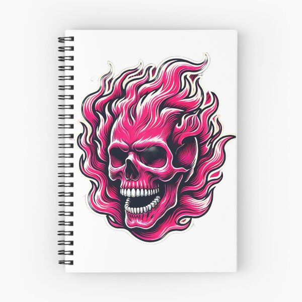 Item preview, red flaming skull designed and sold by ThirtyNumber.