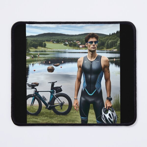 Item preview, Conquer the Mountains, Own the Race designed and sold by Triathlongram.