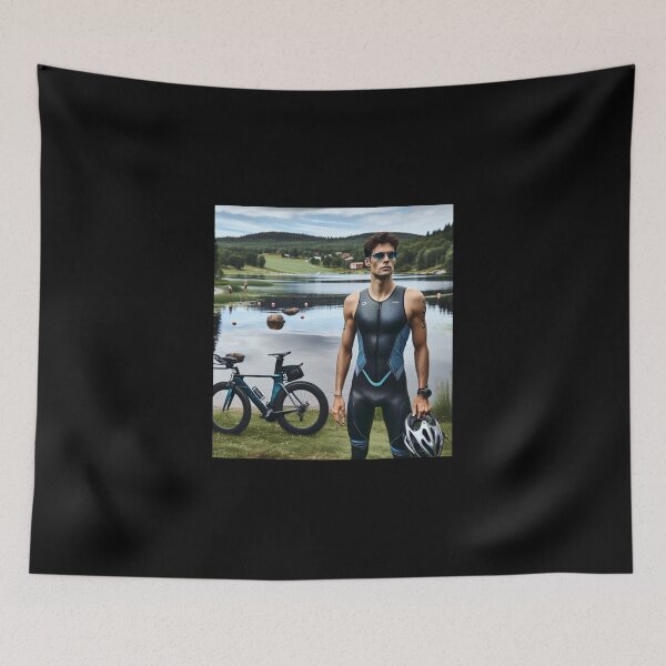 Item preview, Conquer the Mountains, Own the Race designed and sold by Triathlongram.