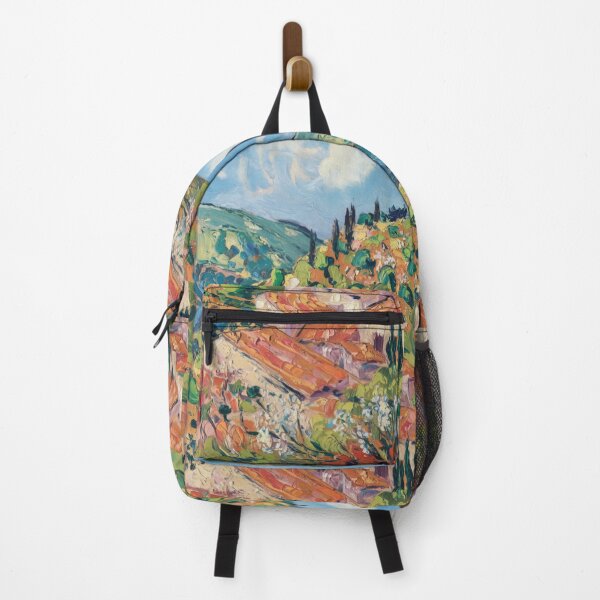 Item preview, Vibrant Provence Village Landscape with Terracotta Roofs | Post-Impressionist French Countryside Painting designed and sold by CARRAANN.