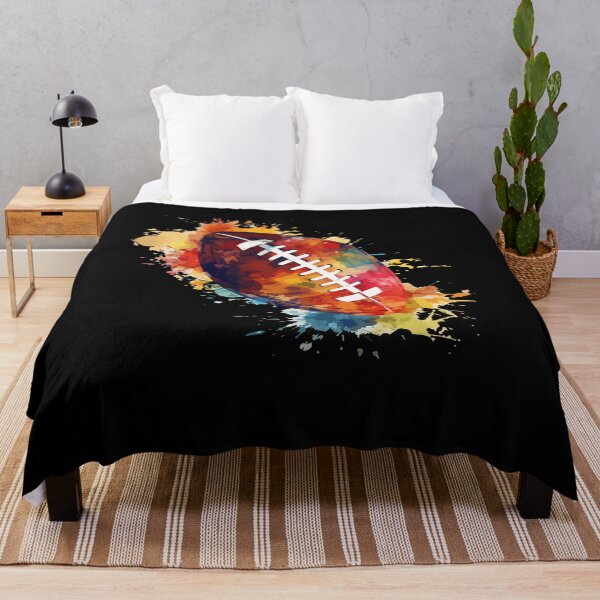 Artikelvorschau, American Football Rugby Ball Aquarell Sport Spieler Fan entworfen und verkauft von Dressed For Duty.