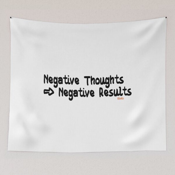 Item preview, Negative Thoughts - Inspirational Quote Design designed and sold by WhimWiz.