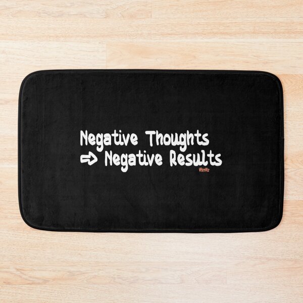 Item preview, Negative Thoughts - Inspirational Quote designed and sold by WhimWiz.