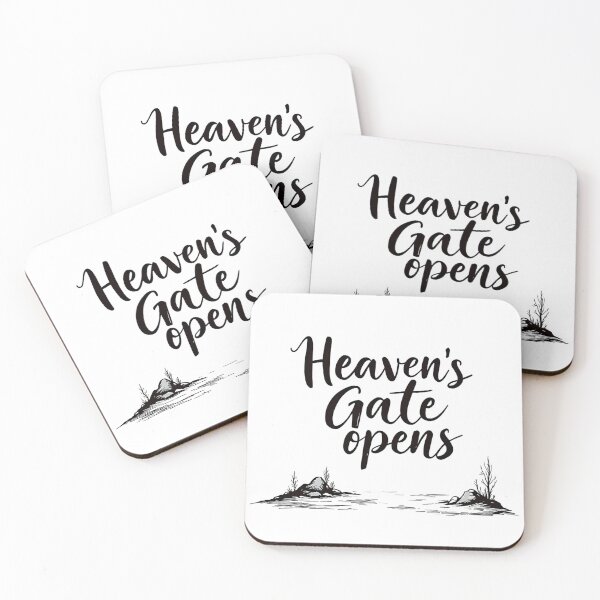 Item preview, Heaven’s Gate Opens - Spiritual and Inspirational Typography Design designed and sold by Redblackman.