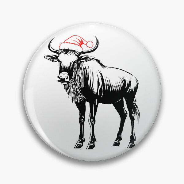 Item preview, Jolly Wildebeest Christmas designed and sold by JollyCritters.