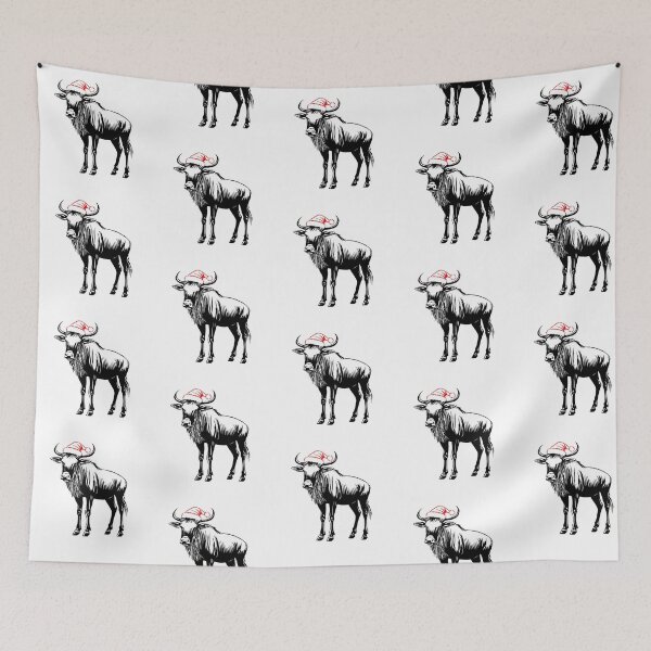 Item preview, Jolly Wildebeest Christmas designed and sold by JollyCritters.