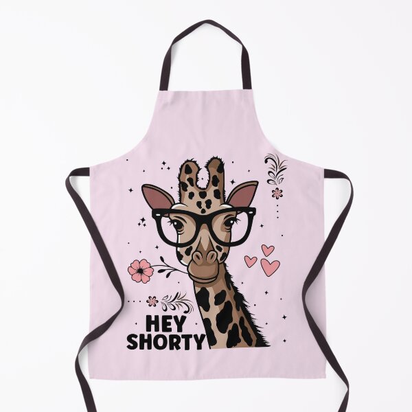 Item preview, Hey Shorty | Cute and Funny Giraffe Wearing Glasses - Pink designed and sold by PearlMoonGrapes.
