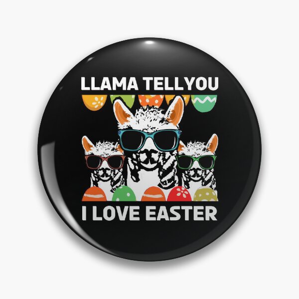 Item preview, Llama Tell You I Love Easter Funny Cute Llama Design designed and sold by Dmetalx Art Apparel.