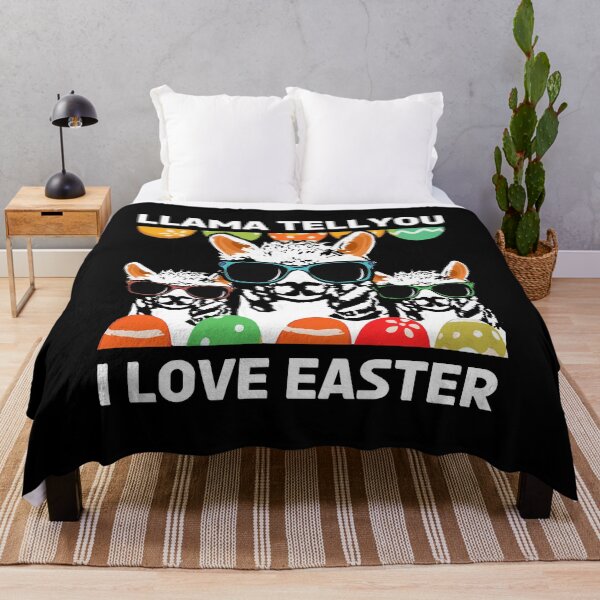 Item preview, Llama Tell You I Love Easter Funny Cute Llama Design designed and sold by Dmetalx Art Apparel.