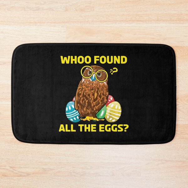 Item preview, Whoo Found All the Eggs? Funny Easter Owl Design designed and sold by Dmetalx Art Apparel.