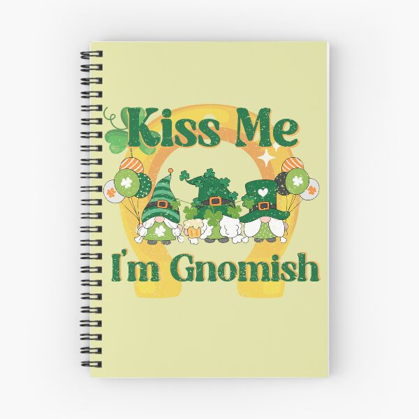 Artikelvorschau, Küss mich, ich bin ein Gnom: St. Patrick's Day Whimsy - Distressed entworfen und verkauft von FaeryNuff.