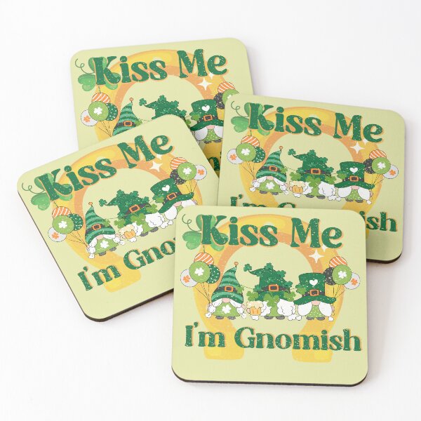 Item preview, Kiss Me I'm Gnomish: St. Patrick's Day Whimsy - Distressed designed and sold by FaeryNuff.