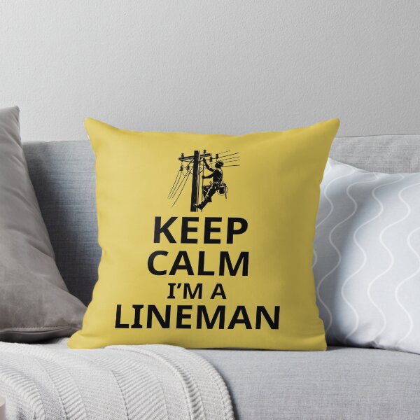 Item preview, Keep Calm I'm A Lineman. Funny Lineman Quote. Gift For Lineman. designed and sold by DesignHouse07.