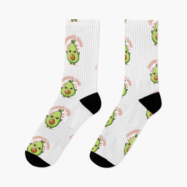 Item preview, Avocado love kawaii illustration designed and sold by ZerpaGiovanna.