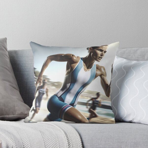 Item preview, Triathlon Warrior – Nothing Stops Her! designed and sold by Triathlongram.