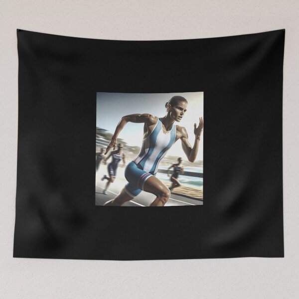 Item preview, Triathlon Warrior – Nothing Stops Her! designed and sold by Triathlongram.
