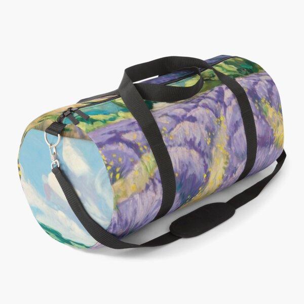 Item preview, Provence Lavender Field with Yellow Wildflowers - Post-Impressionist Artwork designed and sold by CARRAANN.